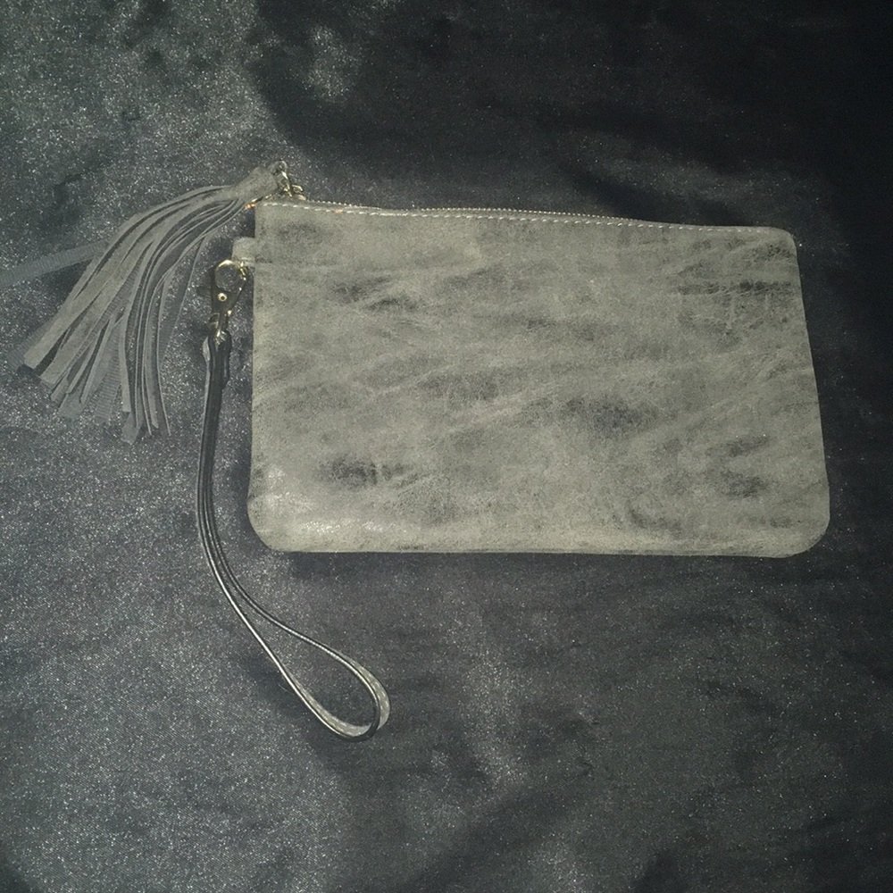 Grey wrist wallet
